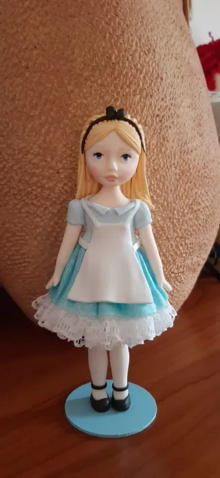 Bambola tipo Alice porcellana fredda stoffa