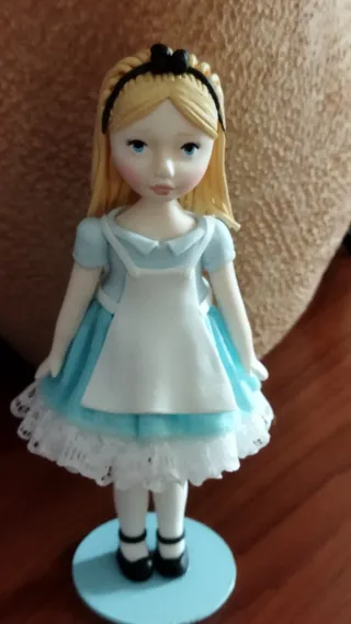 Bambola tipo Alice porcellana fredda stoffa