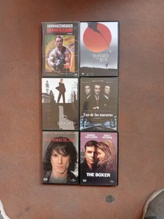 Lote 6 Películas DVD (Predator, El Imperio del Sol