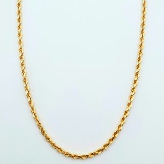 Cadena de Oro 18K, Cordón Macizo, 30gr, 60cm