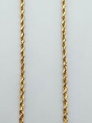 Cadena de Oro 18K, Cordón Macizo, 30gr, 60cm