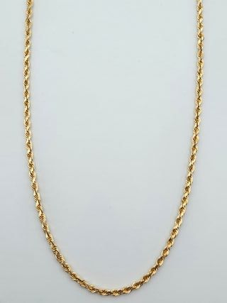 Cadena de Oro 18K, Cordón Macizo, 30gr, 60cm