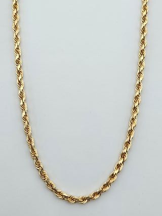 Cadena de Oro 18K, Cordón Macizo, 30gr, 60cm