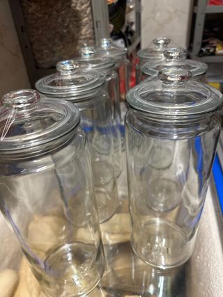 Botes altos de cristal