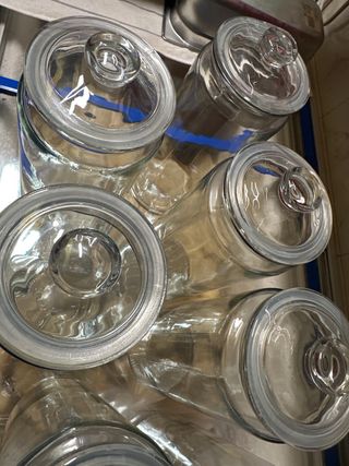 Botes altos de cristal