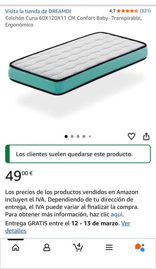 Colchón Cuna Nuevo a Estrenar