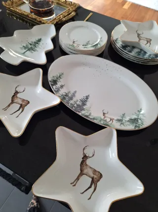 Plato presentacion de Vajilla El Corte Inglés: