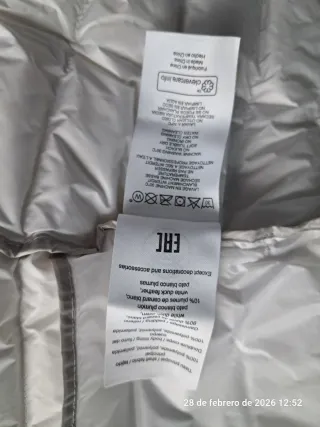 Abrigo Jott Blanco Talla XS