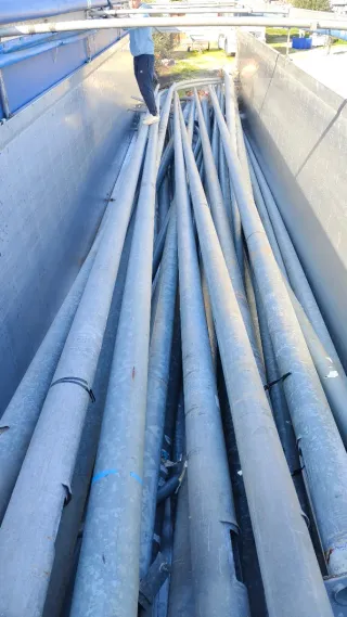 Mástiles para farolas metálicos