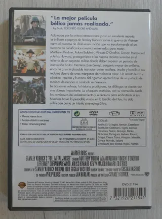 DVD La Chaqueta Metálica - Kubrick