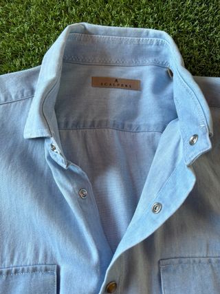 Camisa Vaquera Hombre Scalpers Azul Claro 39 nueva