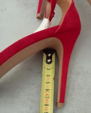 Sandalias de tacón Fórmula Joven rojas, n° 39