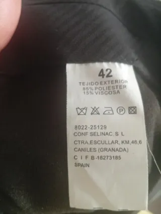 Traje Tutto Muti Talla 48 Verde Oliva