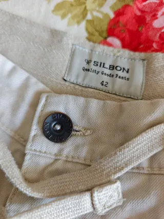 Bermudas Cargo shorts Silbon Talla 42 Beige nuevos