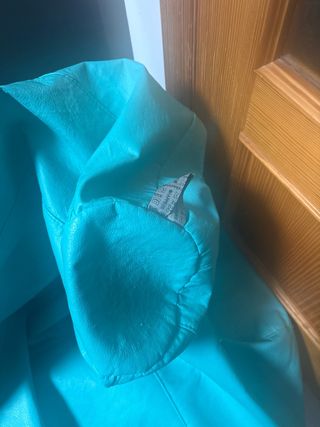 Puf Happerns Turquesa Piel Sintética