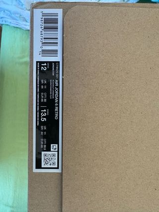 Jordan 6 Infrared Negro Rojo, talla 46