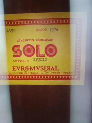Chitarra Classica Solo Studio 1976