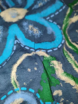 Falda elástica estampada flores Talla XL