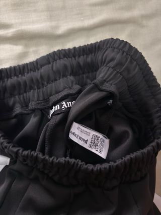 Pantalones Palm Angels negros con rayas blancas