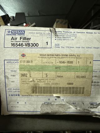 Filtro de Aire Nissan 16546-VB300