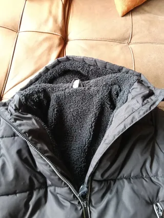 Chaqueta Negra Niño XXS con Abrigo