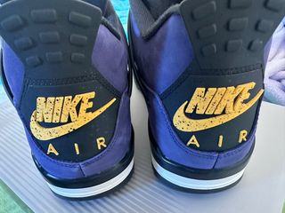 Jordan 4 Lakers Morado Gris