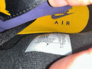 Jordan 4 Lakers Morado Gris