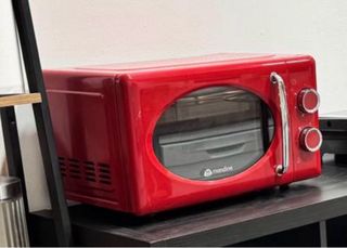 Microondas Rojo Estilo Retro Poco Uso