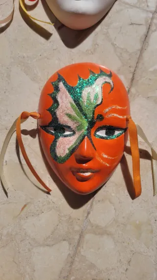 Pack 4 Máscaras Cerámica Decorativas