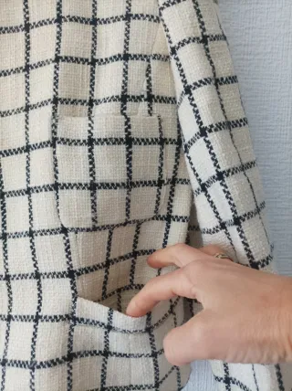 Chaqueta de cuadros mujer