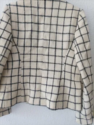 Chaqueta de cuadros mujer