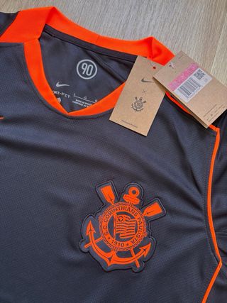 Camisola Corinthians Nike L (pequeno)preta Laranja