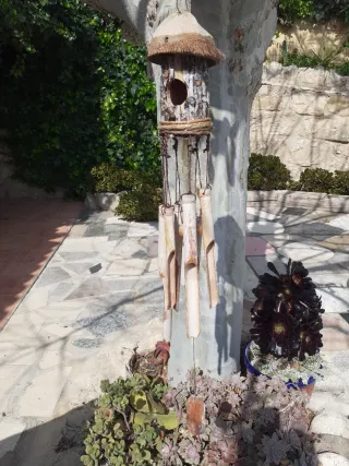 Campanillas de viento de bambú