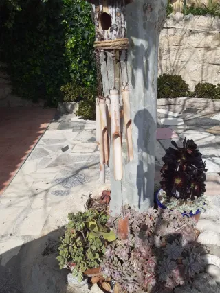 Campanillas de viento de bambú