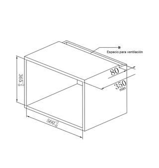 Microondas Integrable Taurus D70H20ESP Como nuevo.