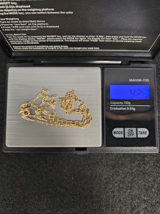 Cadena de Oro 18K, Bilbao Larga, 64cm, 4,22gr