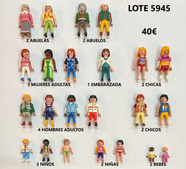 Lote 5945 Playmobil muñecos para terapia