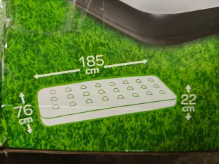 Colchón inflable 185x76x22 cm