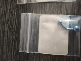 Piercing Curvo Azul Plateado