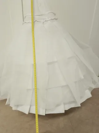 Cancán Fallera Blanco para niña