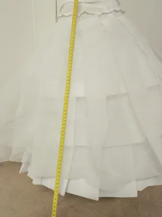 Cancán Fallera Blanco para niña