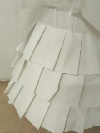 Cancán Fallera Blanco para niña