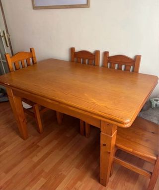 Tavolo da pranzo estensibile in legno massello