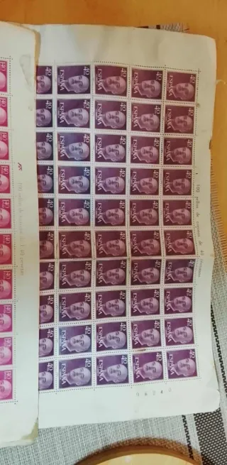 Colección de sellos España 120 ptas