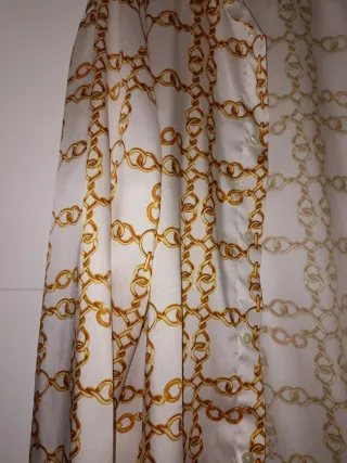 Camisa Zara Hombre Estampado Cadenas Oro