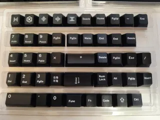 Keycaps PBT Hiragana WoB Red