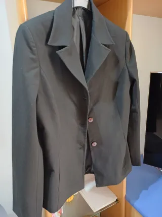 Blazer donna nero 3 bottoni