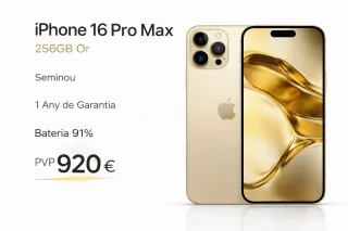 iPhone 16 Pro Max 256GB Oro