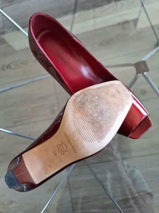 Zapatos tacón Gloria Ortiz rojos