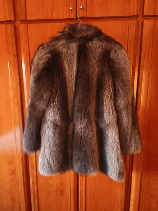 Abrigo Piel Marmota Marrón